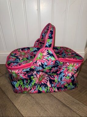 Lilly Pulitzer Picnic Basket Cooler Bag